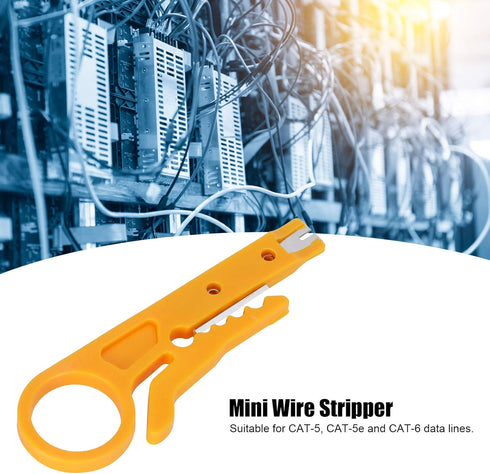 Cable Wire Stripper, 10 Pack Wire Stripping Tool for CAT?5, CAT?5e, CAT?6 Data Lines, Mini Cable Crimping Tool for Electrician,Other household dai...
