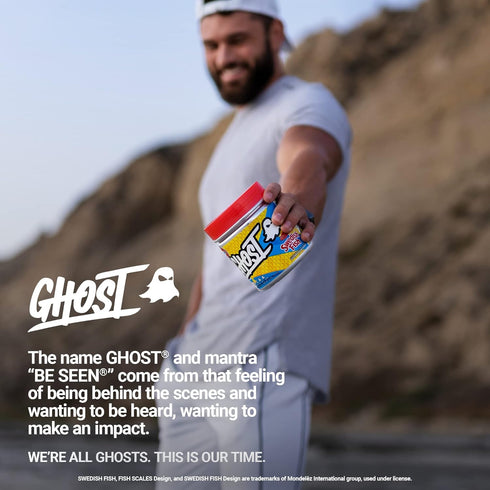 GHOST BCAA Powder Amino Acids Supplement, Lemon Crush - 30 Servings - Sugar-Free Intra, Post & Pre Workout Amino Powder & Recovery Drink, 7G BCAA...