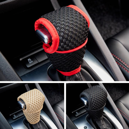 Car Gear Shift Knob Cover, Automotive Manual Stick Shifting Handle Gear Shift Knob Protector, Vehicle Decoration Accessories for Man Woman, Univer...