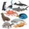 Mini Sea Creatures Toys for kids Pacific Ocean Animals Figures Marine Animal Toys 2-4 Inch Cake Topper Educational School Project for Kids Toddler...