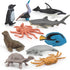 Mini Sea Creatures Toys for kids Pacific Ocean Animals Figures Marine Animal Toys 2-4 Inch Cake Topper Educational School Project for Kids Toddler...