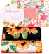 Galabloomer Receiving Blanket Headband Set Flower Print Baby Swaddle Receiving Blankets Sunflower...
