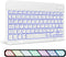 XIWMIX Ultra-Slim Wireless Bluetooth Keyboard - 7 Colors Backlit Universal Rechargeable Keyboard Compatible with iPad Pro/iPad Air/iPad 9.7/iPad 1...