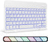 XIWMIX Ultra-Slim Wireless Bluetooth Keyboard - 7 Colors Backlit Universal Rechargeable Keyboard Compatible with iPad Pro/iPad Air/iPad 9.7/iPad 1...