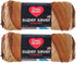 Bulk Buy: Red Heart Super Saver (2-Pack) (Latte Stripes, 5 oz Each Skein)...