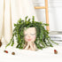 Cute Succulent Planter - Face Planter Flower Pot - Kawaii Head Planters -Unique Outdoor Indoor Planter - with Drainage Hole - (Doll Blessing)...