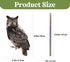 Owls to Keep Birds Away, Bird Scare Devices Cardboard, Owl Bird Scarers, Bird Control, Fake Owls with Reflective Tape, Plastic Owls, 3PCS Hanging ...