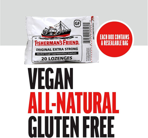 Fishermans Friend Original Extra Strong, 2 Packs of 40 Count...