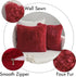 MIULEE Pack of 2 Luxury Faux Fur Throw Pillow Cover Deluxe Winter Decorative Plush Pillow Case Cushion Cover Shell for Sofa Bedroom Car 18x18 Inch...