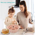 2 PCS 9.5 Inch Silicone Cake Pans, Non-stick Fluted Cake Pan with Sturdy Handle, Cake Baking Molds, Perfect Bakeware for Cake, Jello, Gelatin, Bre...