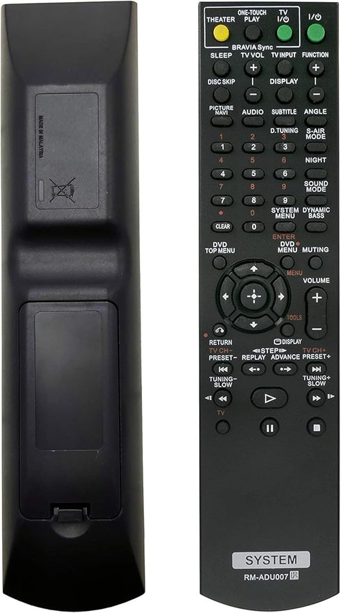 RM-ADU007 Remote Control Replaced for Sony DAV-HDX274 RMADU007A HCDHDX277 HCD-HDX287WC HCD-HDX576 DAV-HDX475 HCD-HDX275 HCD-HDX475 HCD-HDX576WF Ho...