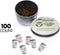 Soda or Iced Tea Cup Shaped Paper Clips Great for Paper Clip Collectors or Office Gift - Comes in Round Tin with Lid and Gift Box (100 Count Brown...