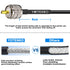 RG8x Coaxial Cable, 3 Pack 1ft Jumper CB Coax Cable PL259 Male UHF Connector Low Loss 50 Ohm for CB HAM Radio, HF VHF Radio, Antenna Analyzer...