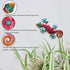Tuokiuhn Metal Outdoor Red Gecko Wall Decor Lizard Garden Decoration Outdoor Fence Yard Wall Art Country Farmhouse Decor 13.5 * 7.5Inch...