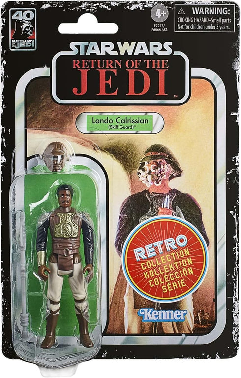 STAR WARS Retro Collection Lando Calrissian (Skiff Guard), Return of The Jedi 3.75-Inch Collectible Action Figures, Ages 4 and Up (F7277)...