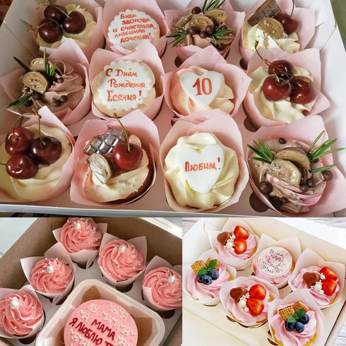 200 Pieces Tulip Cupcake Muffin Liners Greaseproof Paper Baking Cups Cupcake Wrappers for Birthday Wedding Party Baby Showers Catering Restaurants...