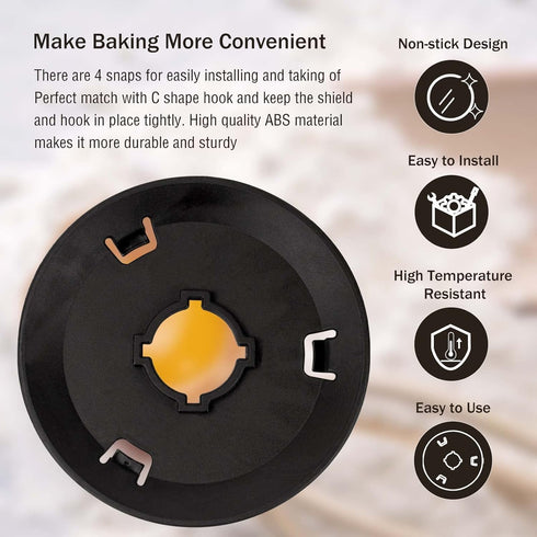 Dough Hook Shield for kitchen Mixer, Accessories and Attachments for Kitchen Stand Mixers, Make Your Bowl Lift Mixer Mix Without The Mess, Mixer B...