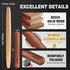 Walfos French Rolling Pin Set - Natural Wooden Rolling Pins (8inch, 15.7inch), Baking Dough Roller for Pizza, Pie, Pasta, Bread, Pastry, No Coatin...
