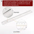 2pcs Film Flexible Ruler 12 Inch 0.1mm Scale PET Plastic Folding Straight Ruler Calibration Soft Ruler Measuring Tool for Factory, Transparent...