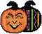 Pumpkin Patch Beaded Counted Cross Stitch Halloween Ornament Kit Mill Hill 2016 Autumn Harvest MH181622...