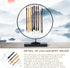 10Pcs Chinese Calligraphy Brushes Set, Painting Writing Watercolor Brushes, Kanji Japanese Sumi Drawing Brushes with Roll-up Bamboo Holder...