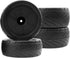 4Pack ShareGoo RC 85mm/3.34" Rubber Tires Front Rear Tyres 12mm Hex Wheel Compatible with Redcat HPI HSP Kyosho 1/10 RC Off-Road Car Buggy (Black)...