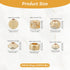 NICENEEDED 120 Pcs Golden Tibetan Spacer Beads, 14k Gold Plated Loose Beads, Alloy Cube Column Barrel Flower Spacers Beads Metal Charms for Bracel...