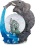 Elanze Designs Elephant Bath time Fun Magical Whimsical Tabletop Dresser Nightstand Figurine Miniature 45MM Sturdy Polyresin Glitter Water Snow Gl...