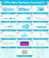 Baby Grooming and Healthcare Kit, Portable Baby Safety Care Set with Hair Brush Comb Nail Clipper Nasal Aspirator for Nursery Newborn Infant Girl ...