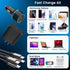 S23 S24 Ultra Charger Type C, SCRUAK 45W PPS Super Fast USB-C Wall/Car Charger for Samsung Galaxy S24 Ultra/S24+/S24/S23 Ultra/S23+/S23/S22/S20/No...