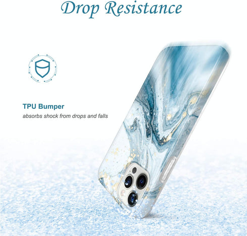 JIAXIUFEN Gold Sparkle Glitter Case Compatible with iPhone 12 and iPhone 12 Pro Marble Design Slim Shockproof TPU Soft Rubber Silicone Cover Phone...
