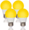 Simba Lighting LED Bug Non-Attracting Yellow Bulb 5W 40W Equivalent (4 Pack), Great for Outdoor Porch Light, Patio, Security, Night Light, Amber W...