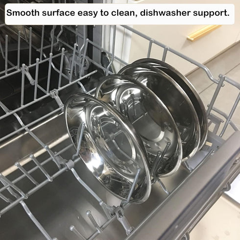 Stainless Steel Cat Bowls, Cat Food Bowls Shallow Wide Cat Bowl Relief Whisker Fatigue Cat Food Water Bowl with Non-Slip Placemats for Cat Small D...