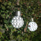 2 Pack Hanging Solar Light Outdoor, Decorative Solar Powered Waterproof Ball Shaped Night Light, Hanging Globe Solar Lights for Gardens, Yards, Pa...