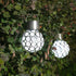 2 Pack Hanging Solar Light Outdoor, Decorative Solar Powered Waterproof Ball Shaped Night Light, Hanging Globe Solar Lights for Gardens, Yards, Pa...