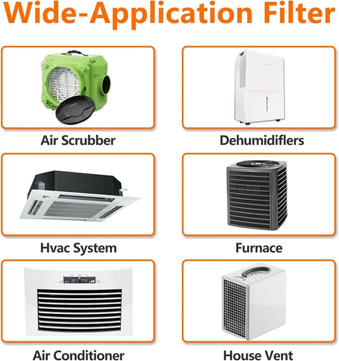 10x10x1 Furnace Air Filters MERV 11, Jaseng 2 Pack AC Furnace Filter MPR 1000 & FPR 7 Filtering, HVAC Air Filter Replacement (exact dimensions: 9 ...