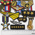 Mo Sheng Accessory 20pcs DIY Medal Epaulet Soldier Badges Patches Embroidery Mix Patterns Iron On/Sew On Applique for Clothes Backpacks T-Shirt Je...