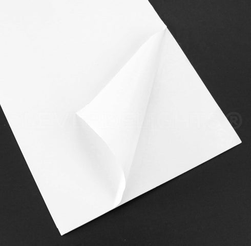 CleverDelights White 8" x 12" Foam Sheets - 10 Pack - Large Self Adhesive Craft Sheets - 8x12 Inch...