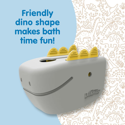 Dr. Brown’s CleanUp Dino-Soft Baby Bath Spout Cover, Soft and Safe on Tub Faucet, Toddler Bathtub Safety for Kids, BPA Free, Certified Plastic Neu...