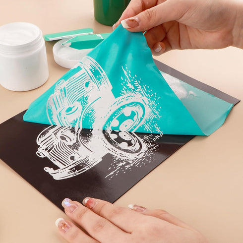 2Pcs Letters Pattern Silkscreen Stencil ,Reusable Self-Adhesive Silk Screen Printing, for Decor/Printing on Wood/Fabric/Wall/Cup/Plate/Glass/Paper...