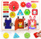 TOY Life Wooden Busy Board Montessori Toys for Toddlers Activity Board Sensory Toys for Toddlers 1-3 Busy Board for 1 Year Old Travel Toy Educatio...