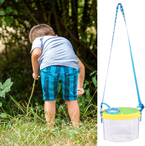 1 Set Children's Insect Collector Insect Cage Habitat Outdoor Jars Catcher Viewer with Magnifier Science Magnifier Cages Toy Toddler Portable Coll...