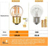 G40 G14.5 E26 LED Bulb Amber 1W Low Watt Edison Bulb 10 Watt Warm White 2200K Vintage LED Globe Night Light Bulb for Ceiling Fan, Chandelier, Vani...