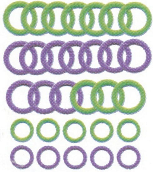 Clover Soft Stitch Ring Markers, Multicoloured, 5" Height, 2.6" Length, 0.2" Width...
