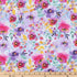 Bright Watercolor Wildflower Floral Calico Cotton Fabric by The Yard - Precut Cotton Fabric - One Yard...