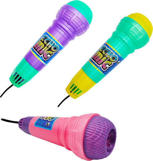 The Dreidel Company Echo Microphone in, Fun Play Toys, 10" Inches (6-Pack)...