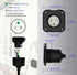 15 Amp Inlet, Shore Power Flanged Receptacle, 15A 125V Recessed Male Outlet, NEMA 5-15 AC Port Plug with Waterproof Covers, Exterior Electrical Co...