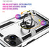 Military Grade Drop Impact for iPhone 14 Plus Case 360 Metal Rotating Ring Kickstand Holder Armor Heavy Duty Shockproof Case for iPhone 14 Plus Ph...