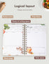 Recipe Book Waterproof Hardcover to Write in Your Recipes,Simplified Family Recipe Notebook for the Chef at Home, Recipe Journal Hold 120 Recipes?...