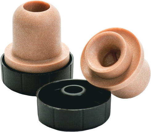 North Mountain Supply - TCPS-12 Bar Top Tasting Corks - Synthetic Pour Spout with Plastic Tops - Pack of 12...